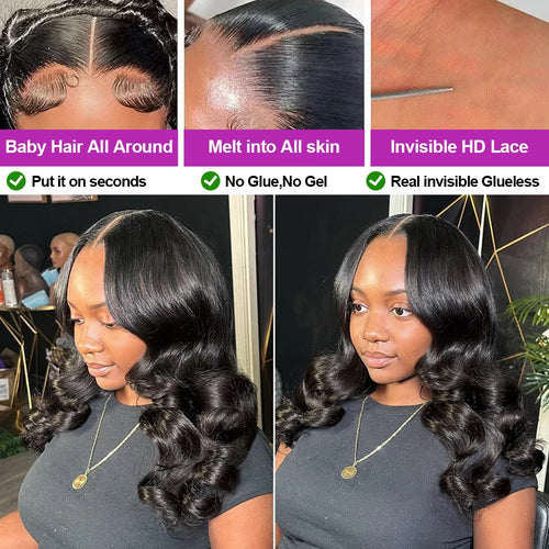 Glueless Short Bob Wig — Body Water Wave