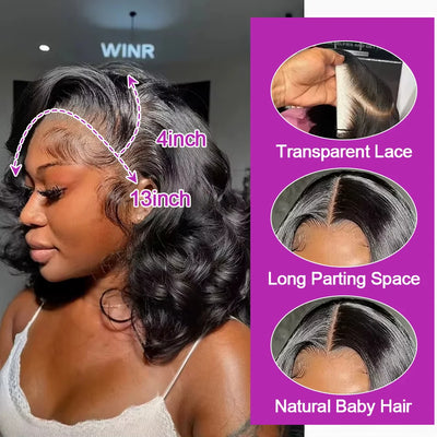 Glueless Short Bob Wig — Body Water Wave