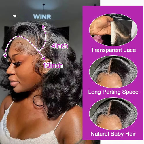 Glueless Short Bob Wig — Body Water Wave
