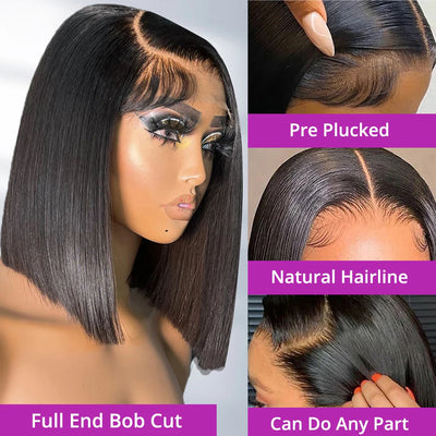 Glueless HD Bob Wigs — 7X5 Lace No Glue