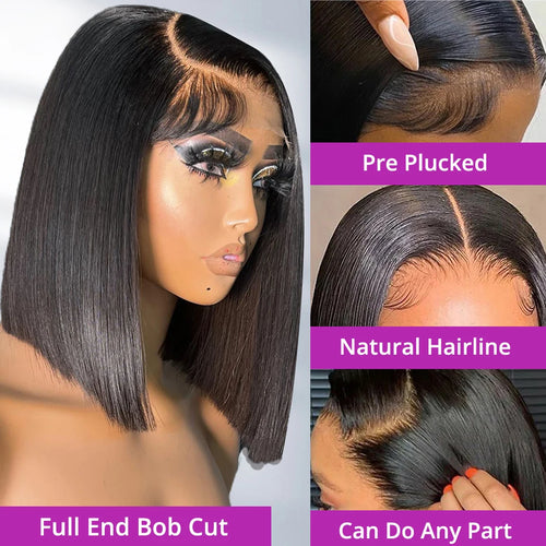Glueless HD Bob Wigs — 7X5 Lace No Glue