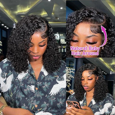 Brazilian Deep Water Wave — Glueless Bob Wig 250%