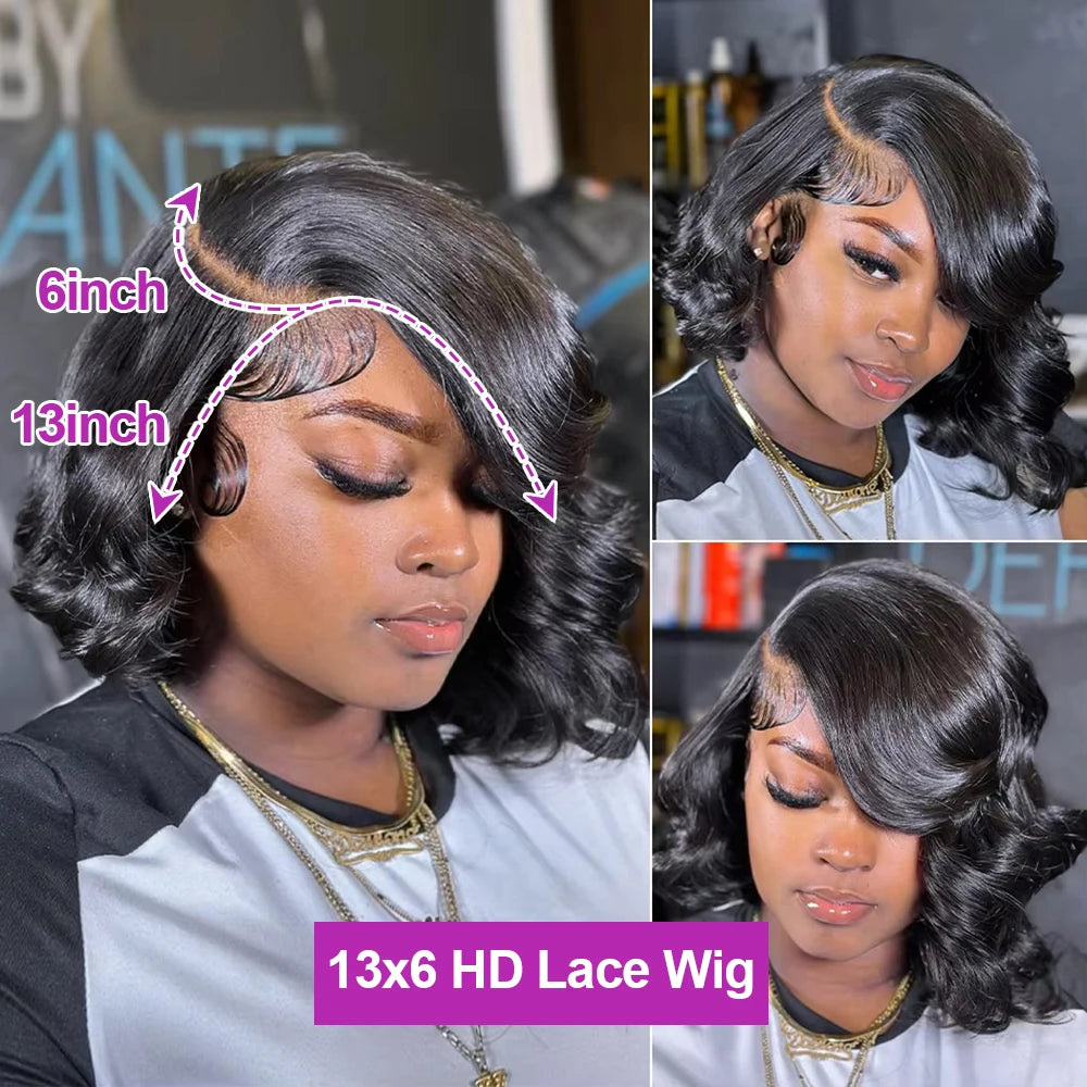 Glueless Short Bob Wig — Body Water Wave