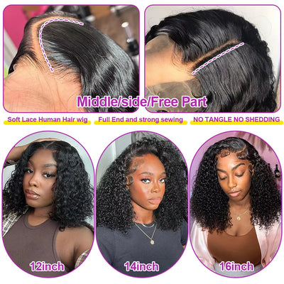 Brazilian Deep Water Wave — Glueless Bob Wig 250%