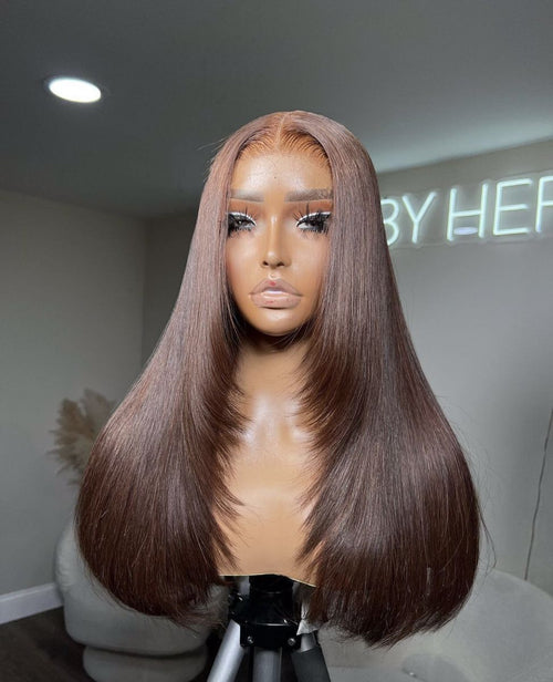 The Paris Sleek - Brown Lace Wig